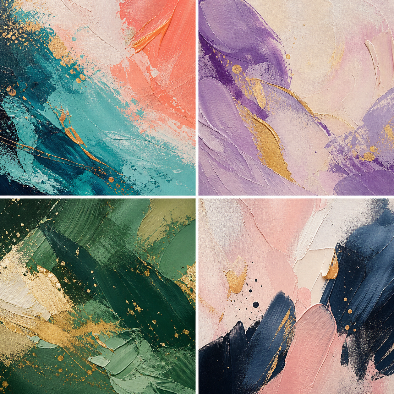 Colorful acrylic painting texture on canvas
